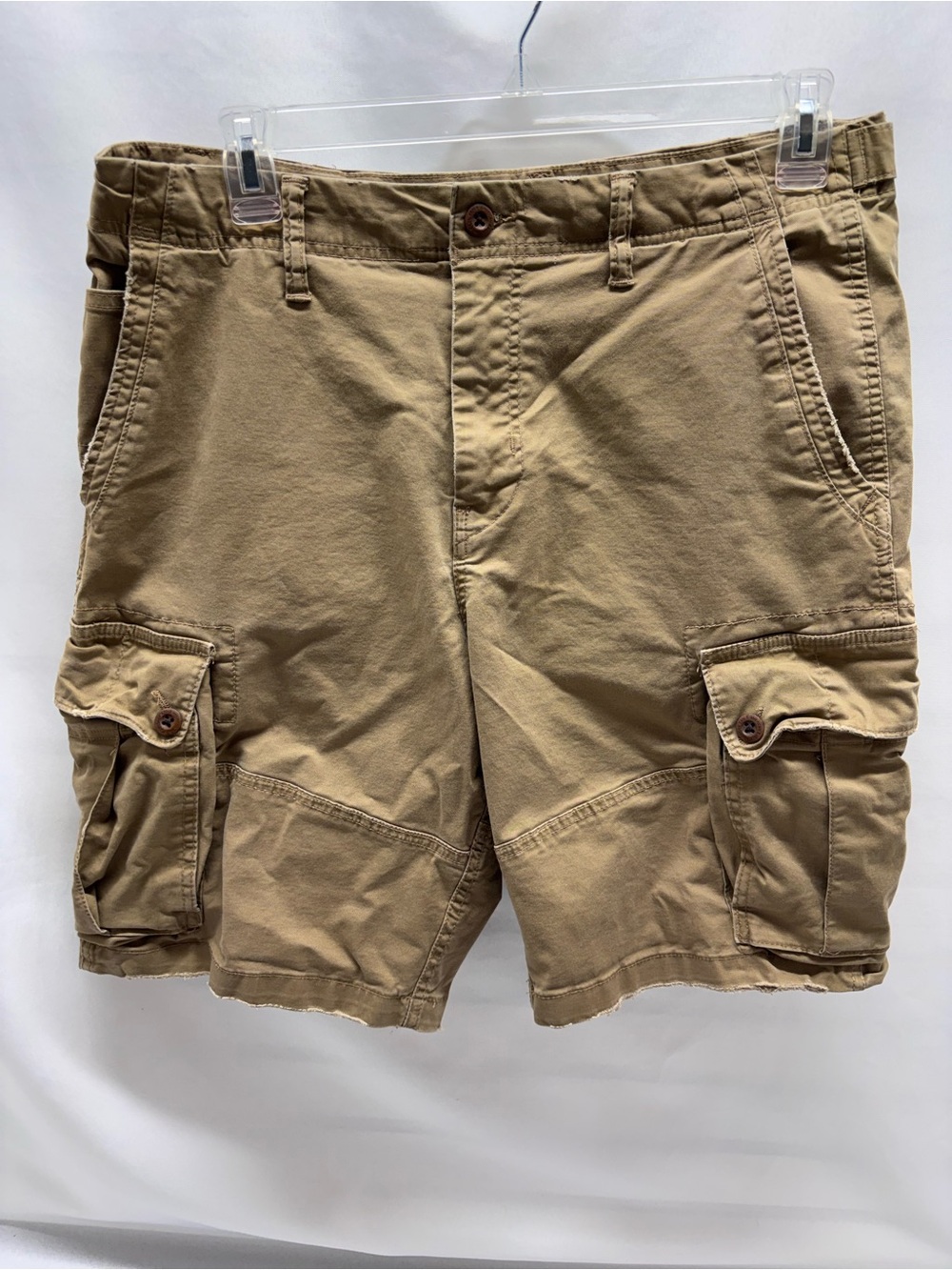 American Eagle Outfitters Flex Cargo Shorts Khaki Men's (Size: 36)